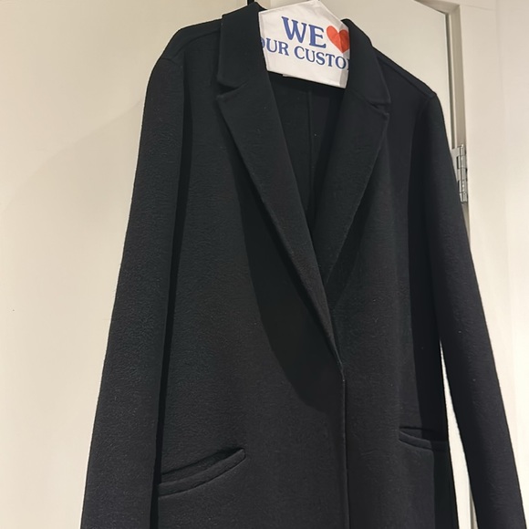 Women’s Black wool coat - Picture 4 of 9